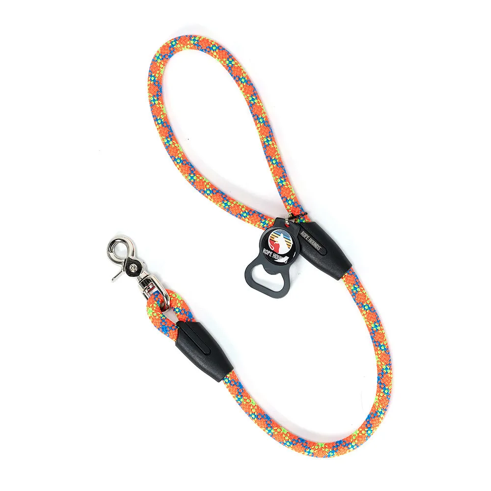 2' Dog Traffic Lead - Reds/Oranges