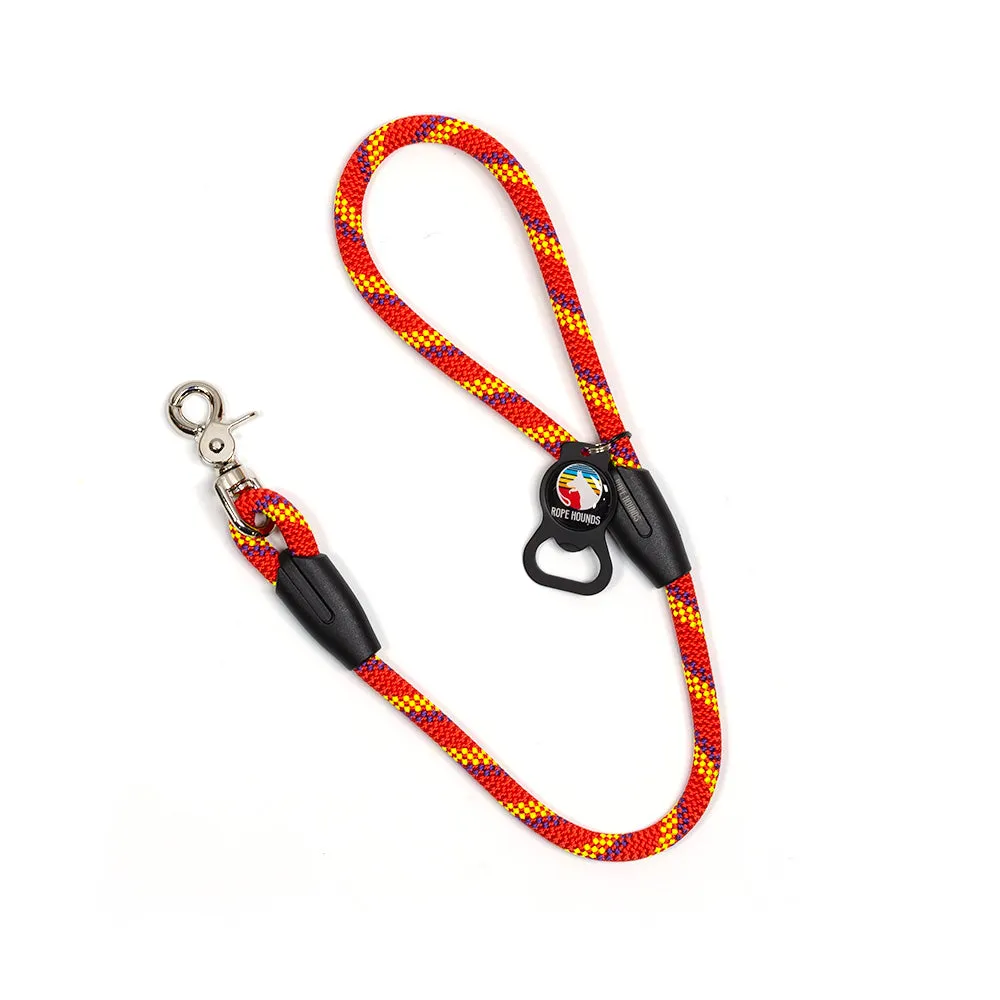 2' Dog Traffic Lead - Reds/Oranges