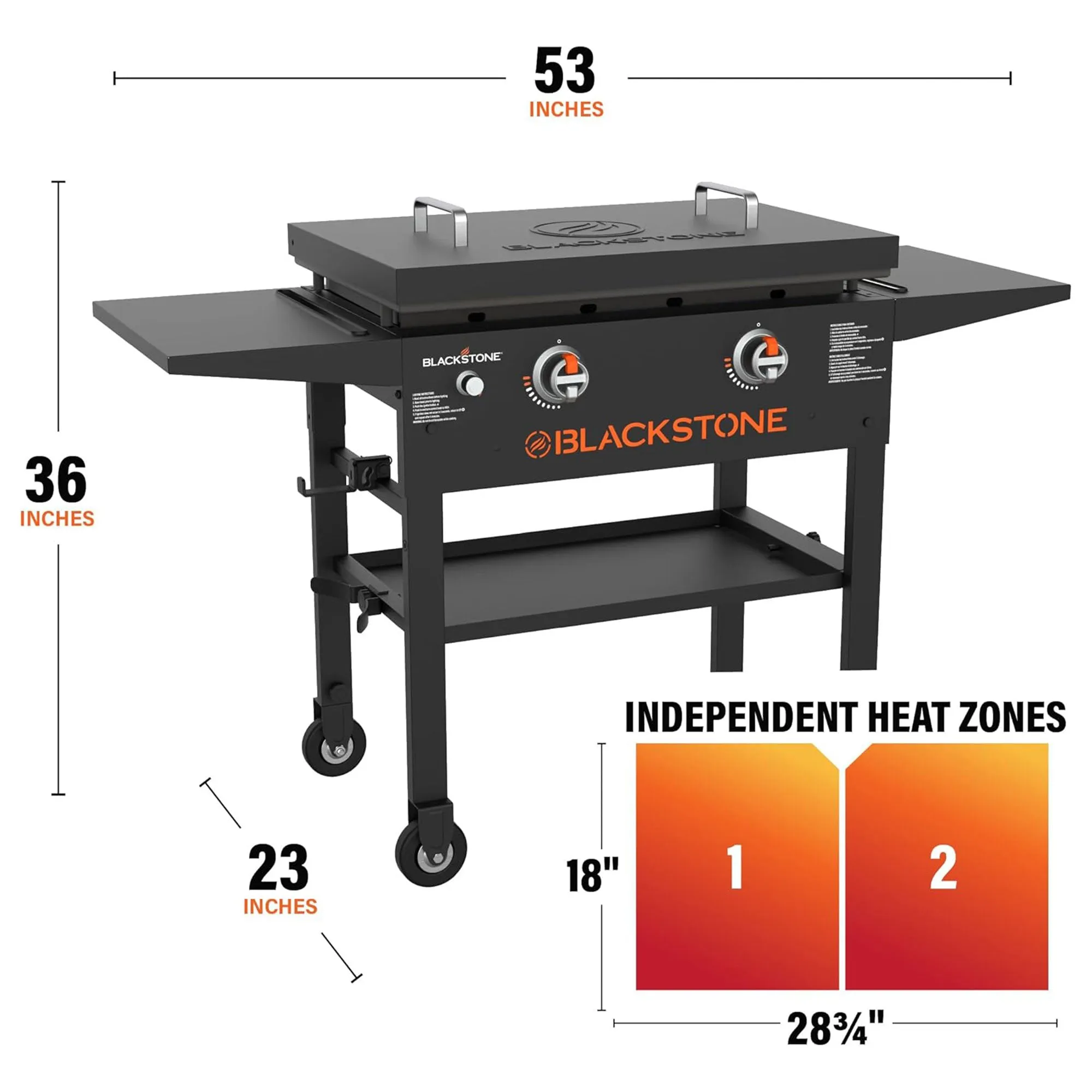 Blackstone 28" Omnivore Griddle w/ Hard Cover, Propane Gas Outdoor Cooking Stove