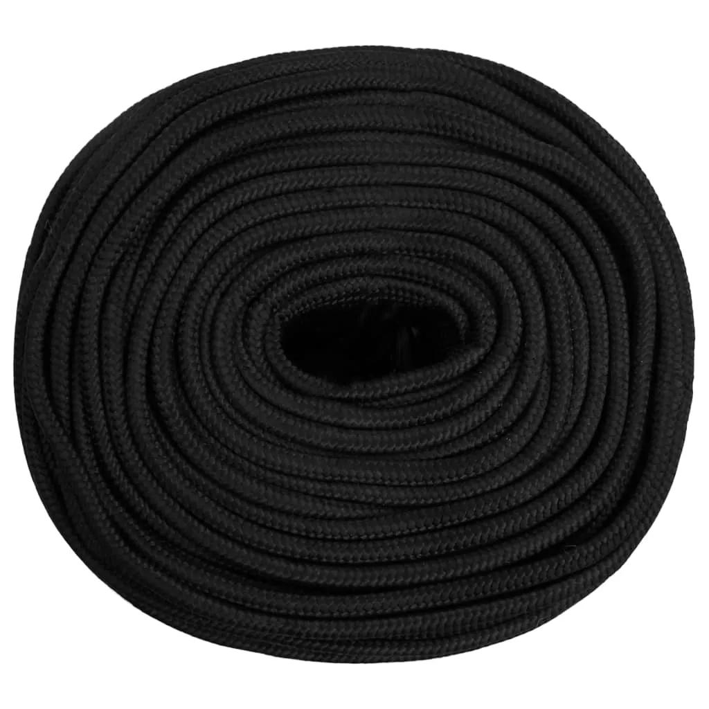 Boat Rope Full Black 10 mm 250 m Polypropylene