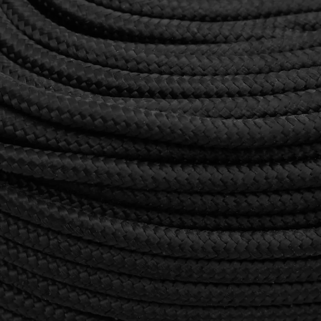 Boat Rope Full Black 10 mm 250 m Polypropylene