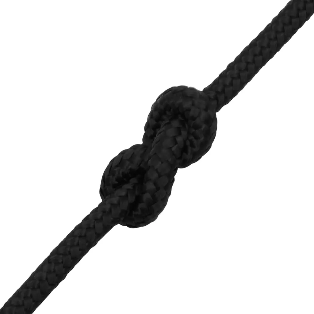 Boat Rope Full Black 10 mm 250 m Polypropylene