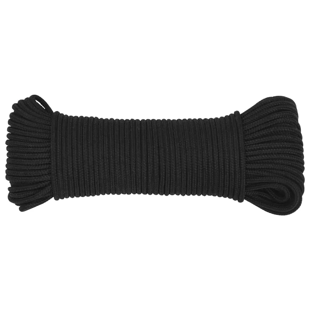 Boat Rope Full Black 5 mm 50 m Polypropylene