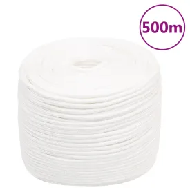 Boat Rope Full White 10 mm 500 m Polypropylene