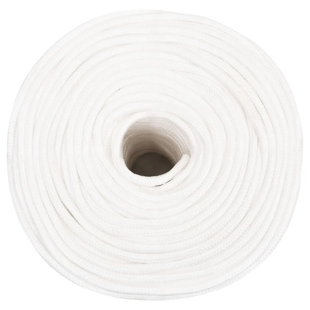 Boat Rope Full White 10 mm 500 m Polypropylene