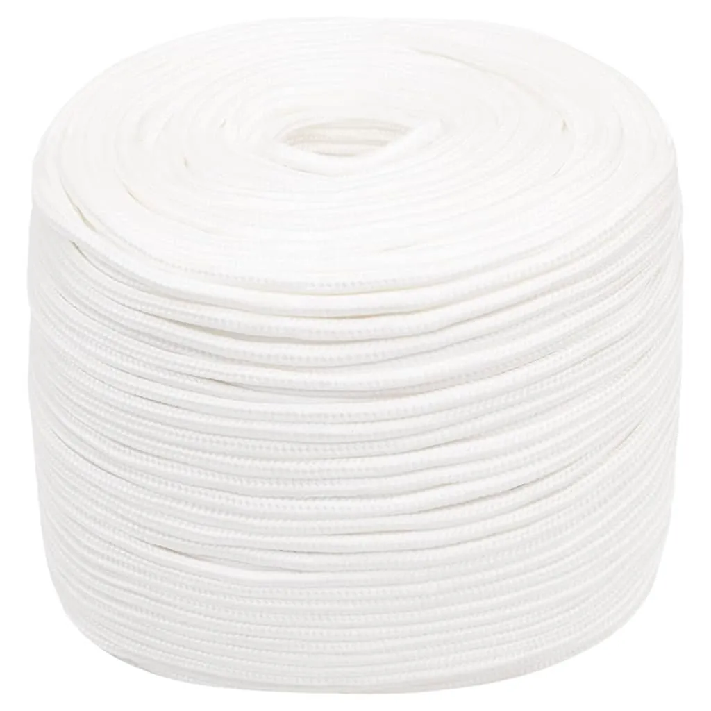 Boat Rope Full White 10 mm 500 m Polypropylene