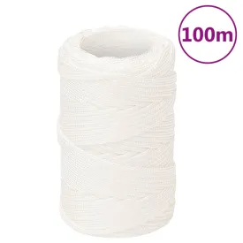 Boat Rope Full White 2 mm 100 m Polypropylene