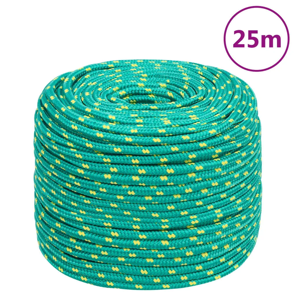 Boat Rope Green 6 mm 25 m Polypropylene