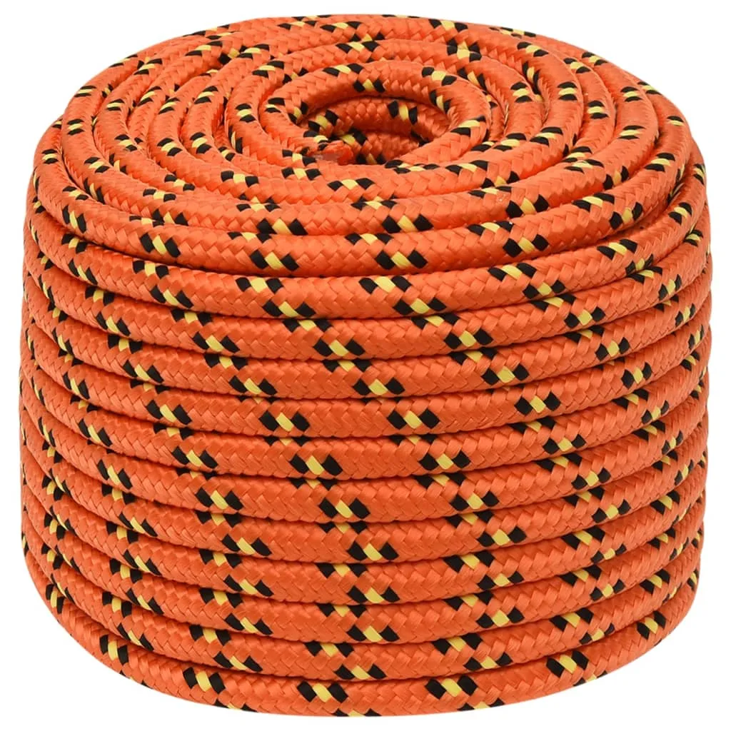 Boat Rope Orange 12 mm 250 m Polypropylene