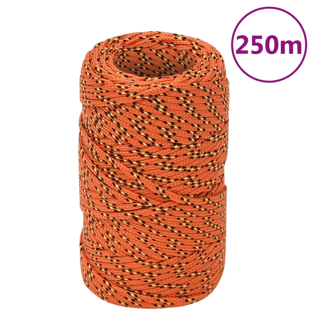 Boat Rope Orange 2 mm 250 m Polypropylene