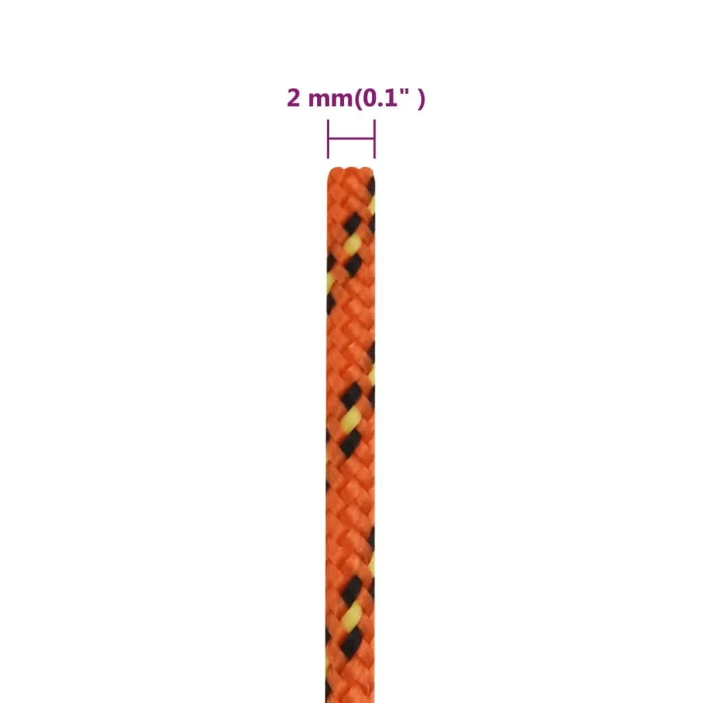 Boat Rope Orange 2 mm 250 m Polypropylene