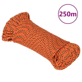 Boat Rope Orange 4 mm 250 m Polypropylene