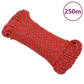 Boat Rope Red 5 mm 250 m Polypropylene