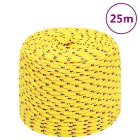 Boat Rope Yellow 8 mm 25 m Polypropylene