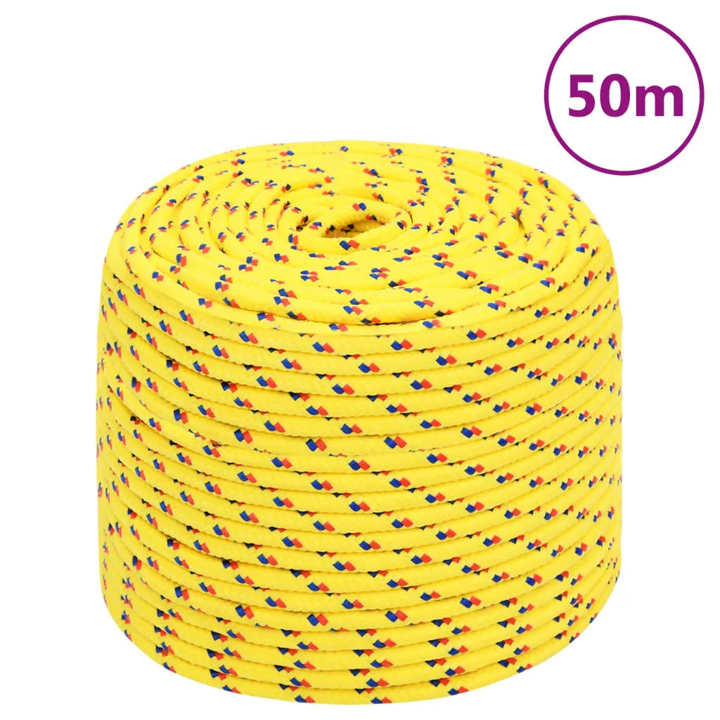 Boat Rope Yellow 8 mm 50 m Polypropylene