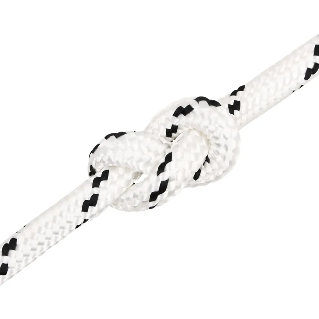 Braided Boat Rope White 16 mmx25 m Polyester