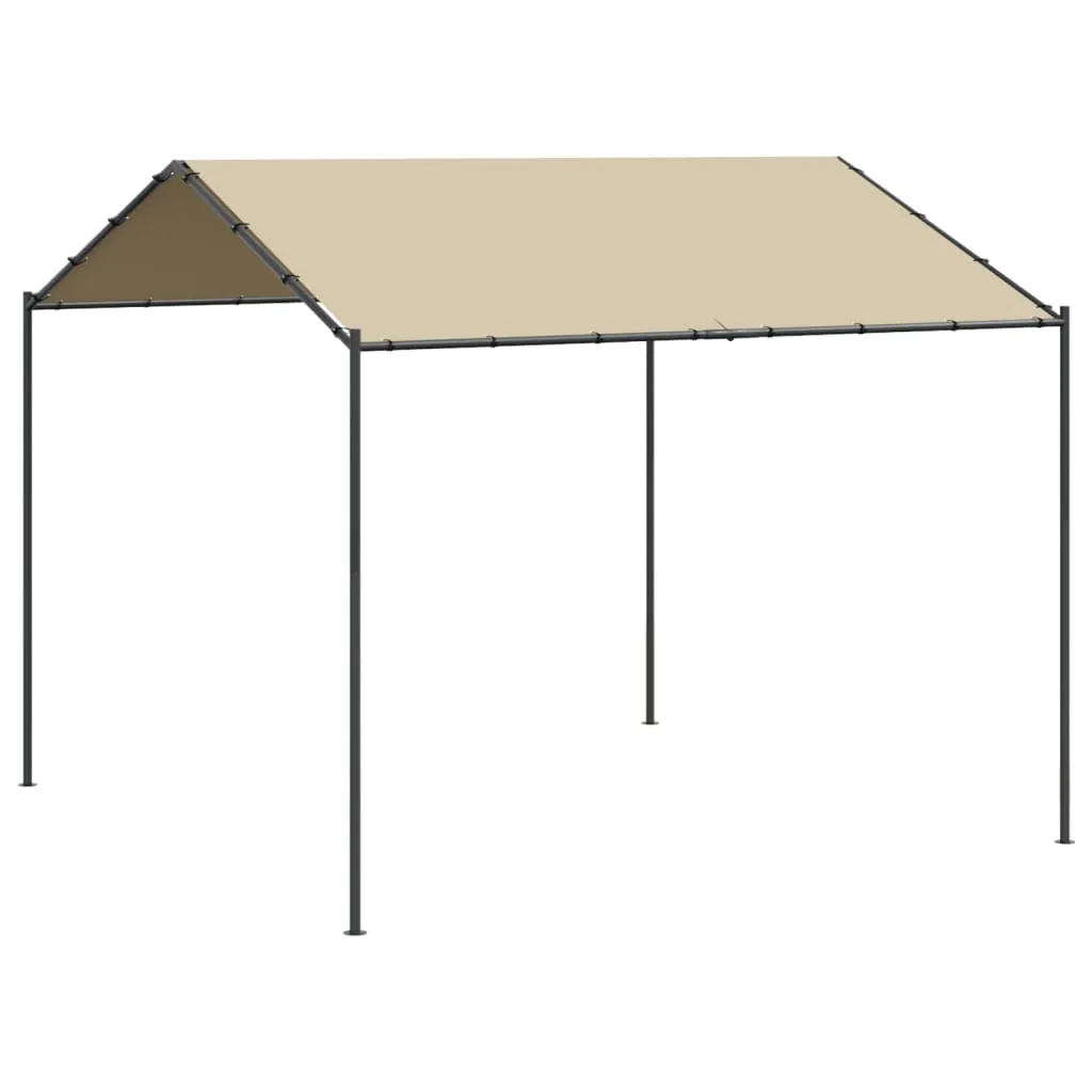 Canopy Tent Beige 3x3 m Steel and Fabric