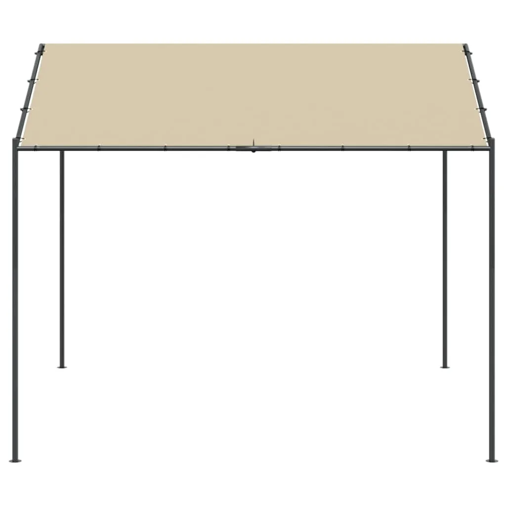 Canopy Tent Beige 3x3 m Steel and Fabric