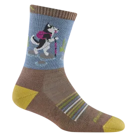 Darn Tough Women's Critter Club Micro Crew Lightweight Hiking Sock - Bark