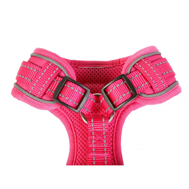 Doodlebone Adjustable Airmesh Dog Harnesses Fuchsia 5 Sizes