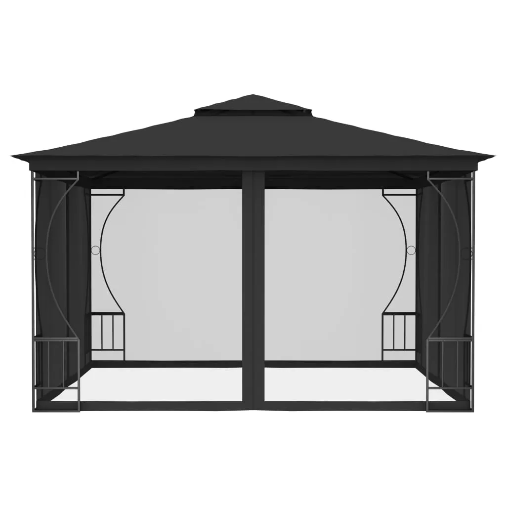 Gazebo with Nets 300x300x265 cm Anthracite