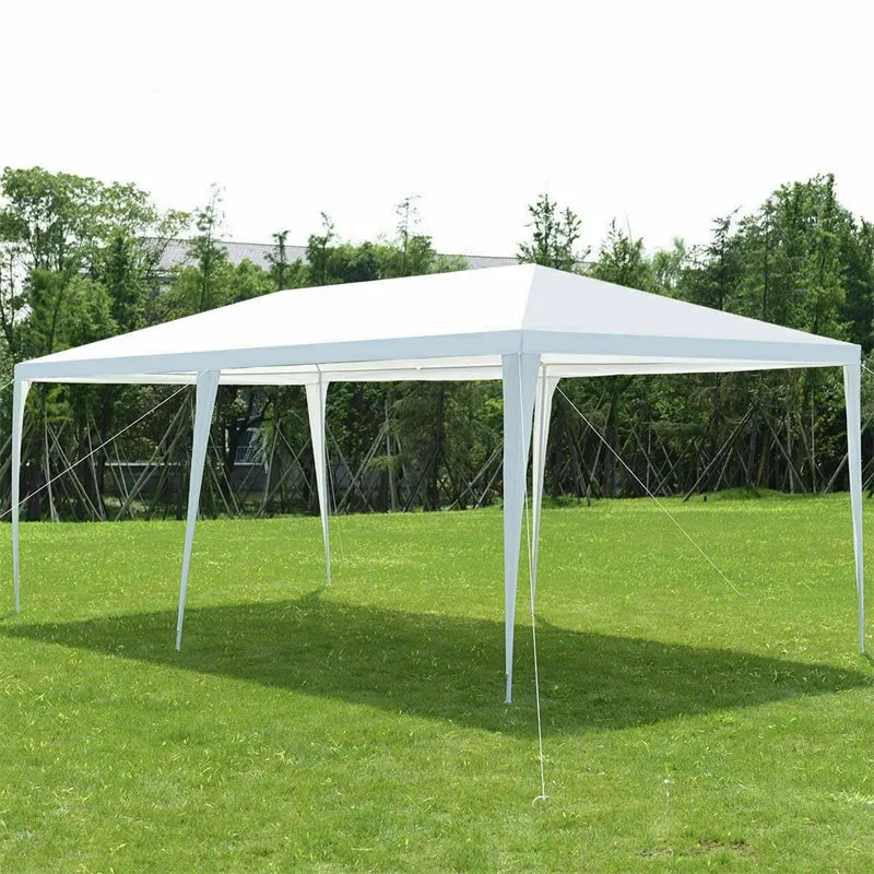 GrandShoppersHub  10' x 20' Canopy Tent Heavy Duty Wedding Party Tent with 4 Sidewalls & Carry Bag, Portable Canopy Shelter Tent Pavilion Event Tent  for Outdoor Use