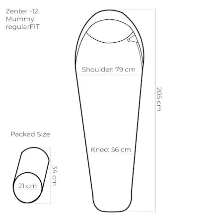 Kathmandu Zenter -12C Down Sleeping Bag