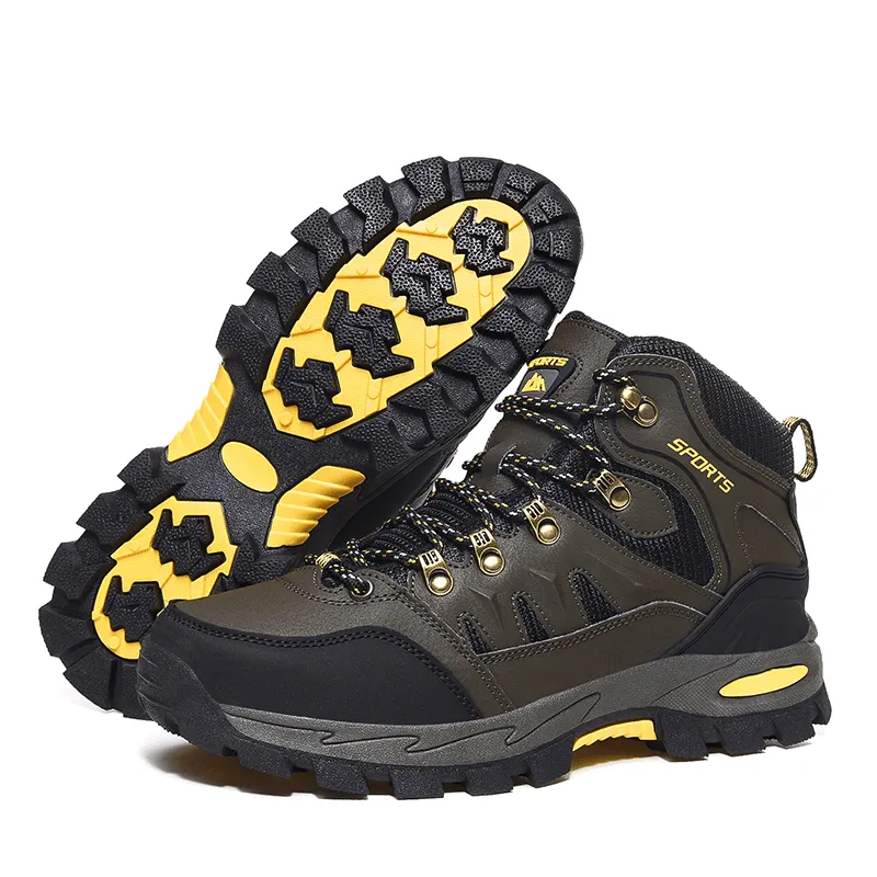 kkboxly kkboxly Men Mesh Fabric Slipcing Breathable Non Slip Wearable Soft Sole Outdoor Hiking Shoes