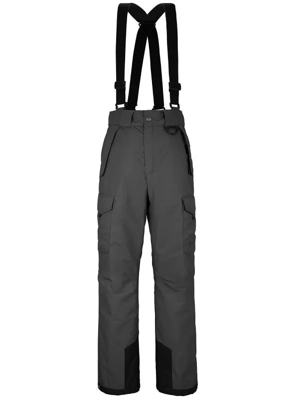 Men's Waterproof Ski Pants Warm Insulated Snow Outdoor Cargo Pants