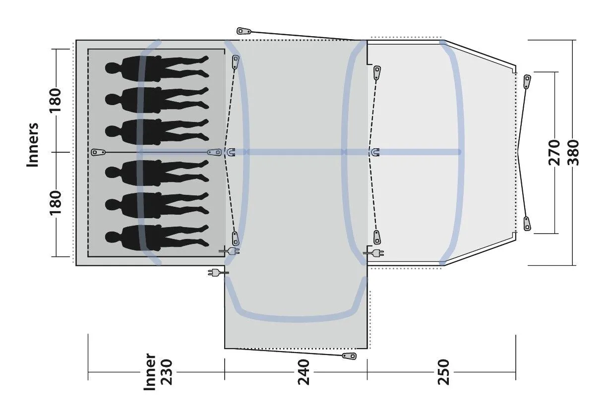 Outwell Airville 6SA Air Tent 2022