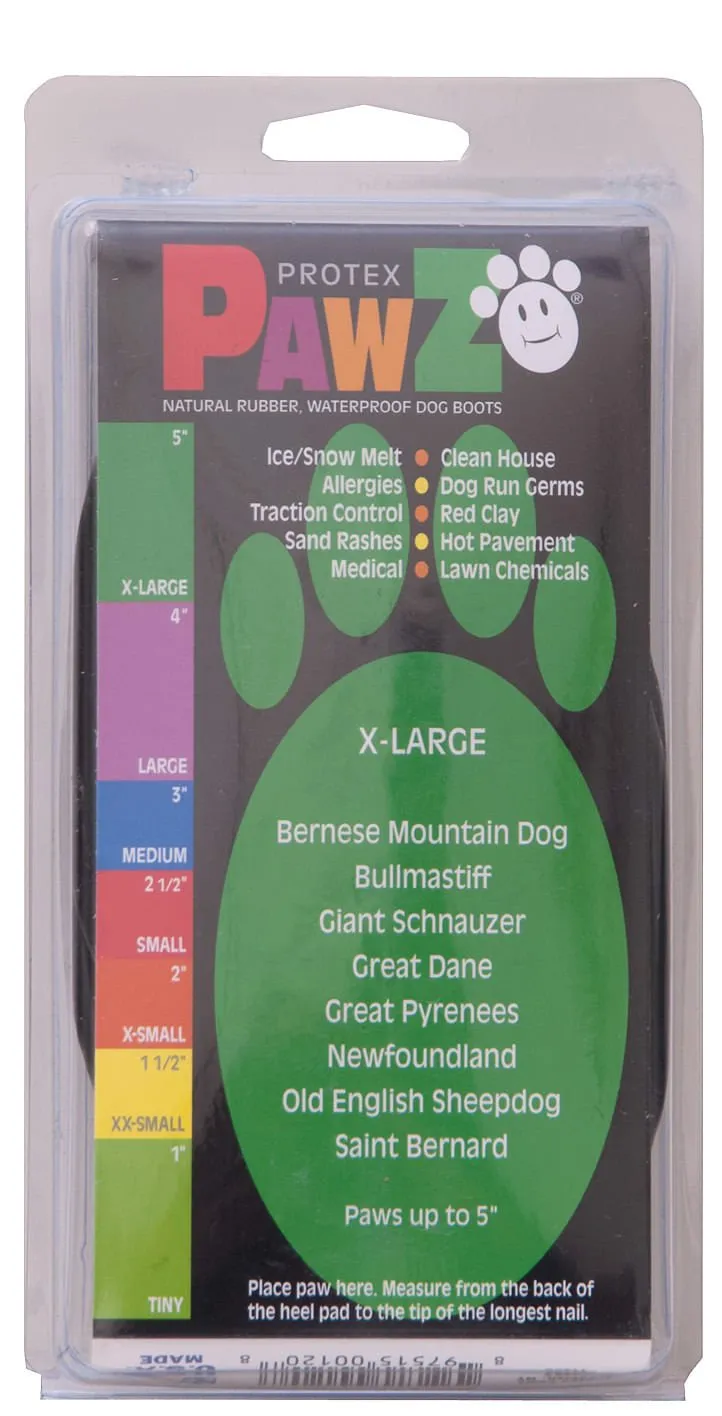 PawZ Dog Boots, Black (12-pack)