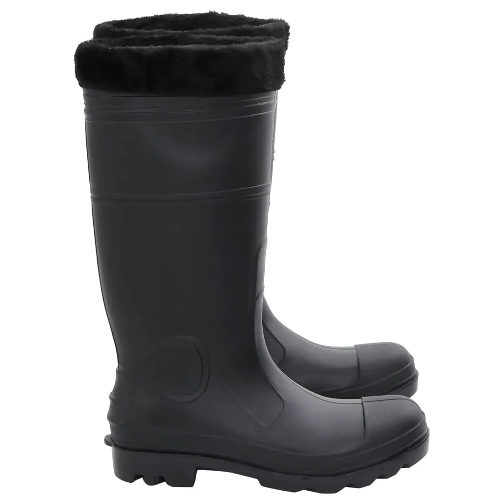 Rian Boots with Removable Socks Black Size 42 PVC