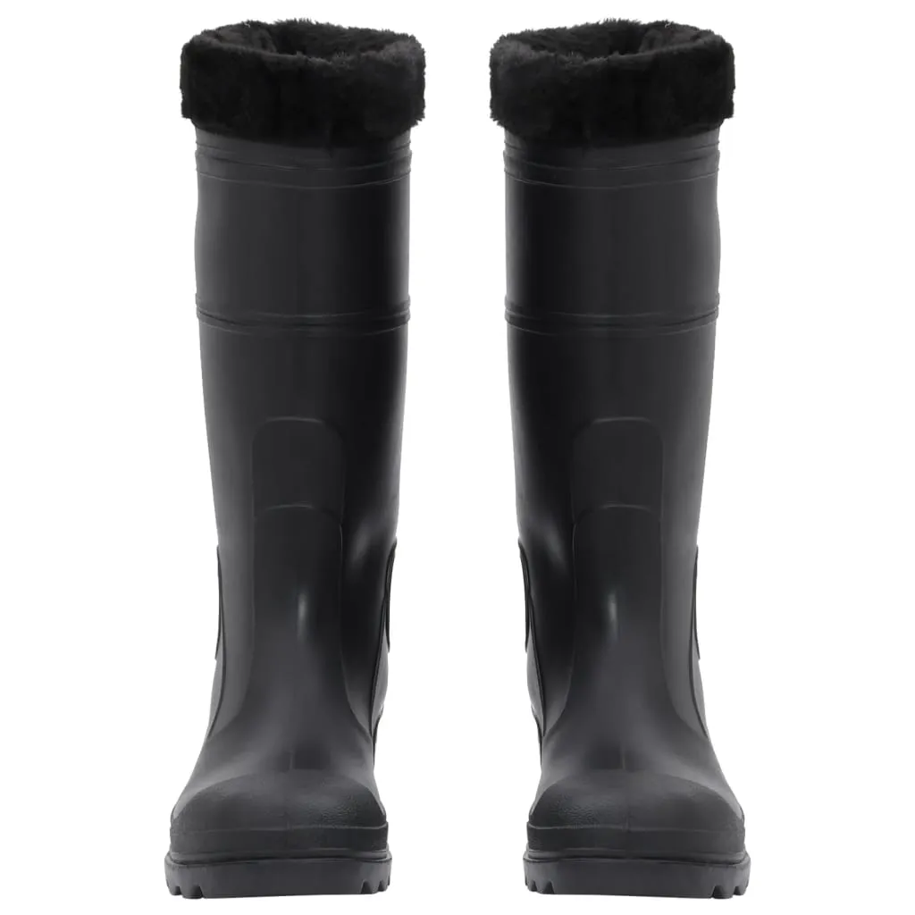 Rian Boots with Removable Socks Black Size 42 PVC