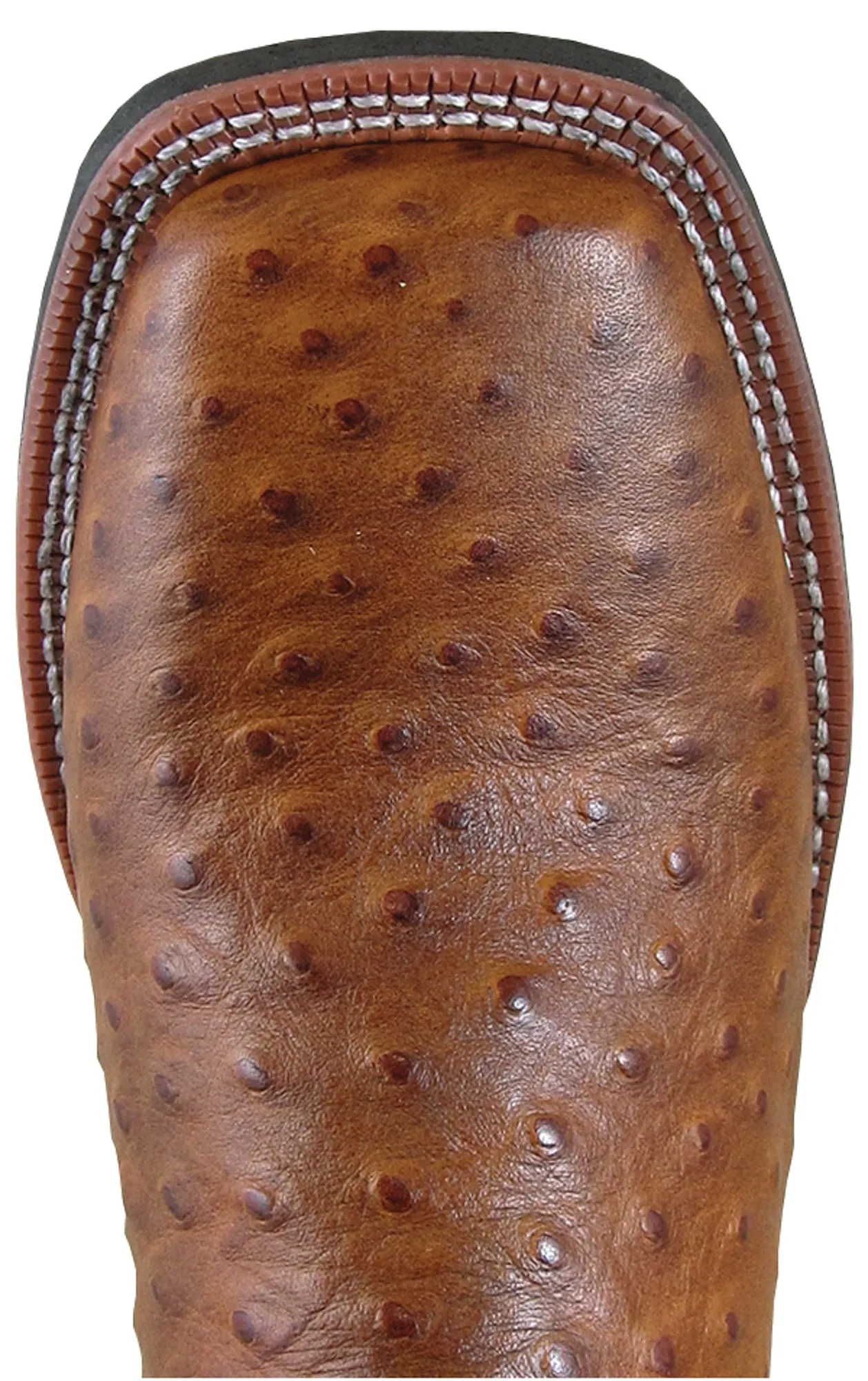 Smoky Mountain Mens Danville Cognac/Brown Ostrich Print Cowboy Boots