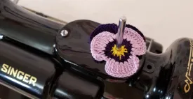 Spool Pin Doily - Pansy