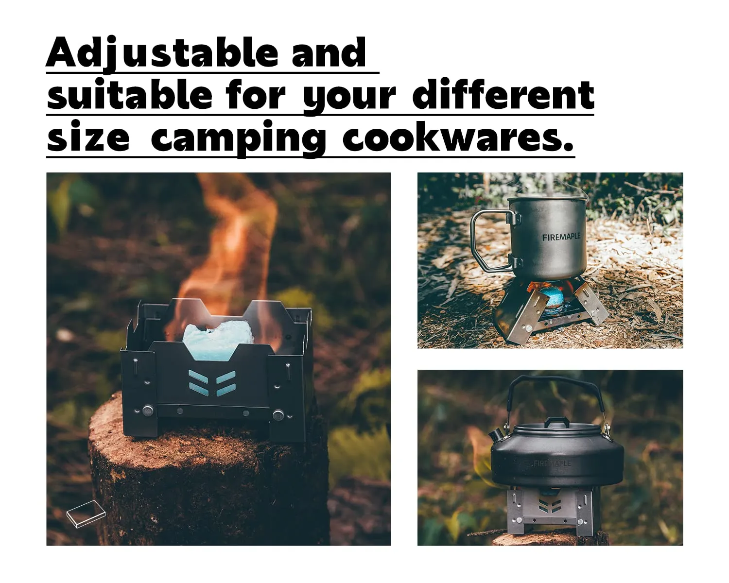 Titanium Solid Fuel Stove Ultralight Mini Backpackin